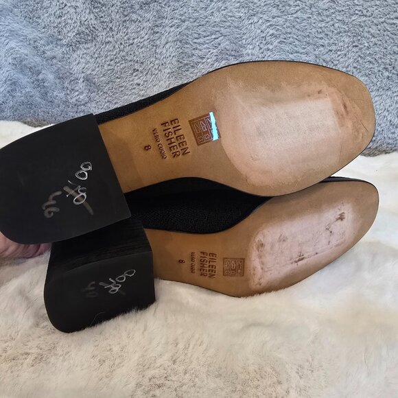 Eileen Fisher Oriel Recycled Stretch Knit Bootie Women's Size 8 Black NEW *NOTES - Picture 6 of 10